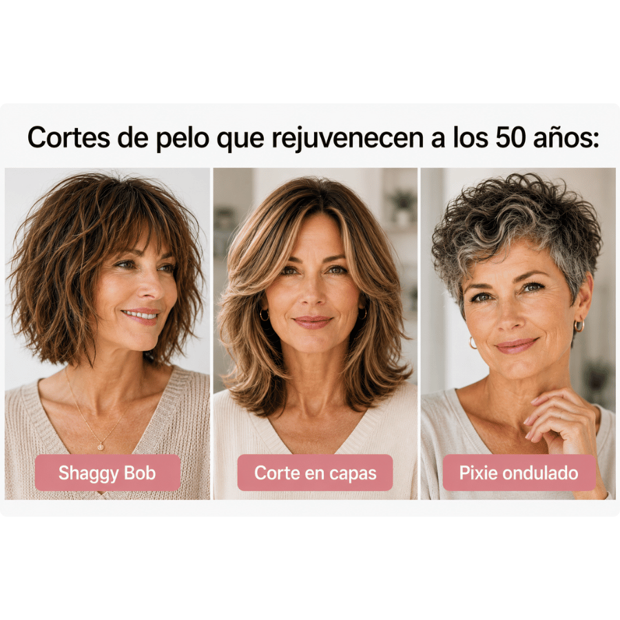 cortes de pelo que rejuvenecen a los 50 años 
